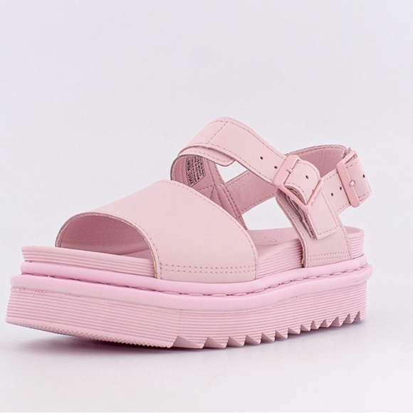 Dr. Martens Shoes Dr Martens Voss Mono Leather Strap Chalk Pink
